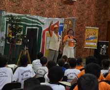 Copel patrocina teatro infantil sobre uso seguro da energia. Foto: Copel