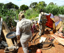 Em todas as regiões acontecem ações para o combate e controle da dengue.Foto: Prefeitura de Cascavel