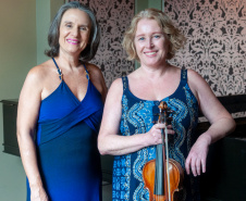 O Museu Paranaense (Mupa) promove nesta quinta-feira (12), às 19 horas, o concerto ‘Música Paranaense para Violino e Piano’, com repertório dos mais renomados compositores do Estado, executados pelas musicistas Bettina Jucksch (violino) e Carmen Célia Fregoneze (piano)