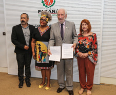 O vice governador Darci Piana recebe nesta quarta-feira (11), representantes da classe artística e cultura do Estado, no Palácio Iguaçu.   Curitiba, 11/03/2020 -  Foto: Geraldo Bubniak/AEN