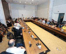 O vice governador Darci Piana recebe nesta quarta-feira (11), representantes da classe artística e cultura do Estado, no Palácio Iguaçu.   Curitiba, 11/03/2020 -  Foto: Geraldo Bubniak/AEN