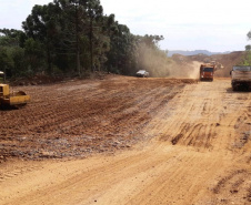 Governo retoma as obras do Contorno Noroeste de Francisco Beltrão. Foto:DER