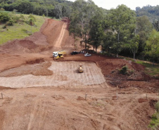 Governo retoma as obras do Contorno Noroeste de Francisco Beltrão. Foto:DER