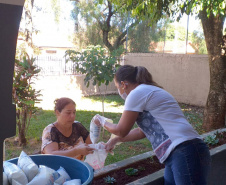 As escolas estaduais do Paraná já estão se organizando para realizar a primeira entrega dos alimentos que compõem a merenda escolar para estudantes inscritos no programa Bolsa Família e/ou em situação de vulnerabilidade, conforme o governador Carlos Massa Ratinho Junior determinou no Decereto 4.316/2020. São cerca de 230 mil alunos inscritos no programa no Paraná. Foto:SEED