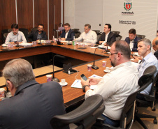 O governador Carlos Massa Ratinho Junior participou nesta quarta-feira (8) de uma videoconferência com presidentes de entidades sindicais estaduais e nacionais. O encontro serviu para estreitar o diálogo com as lideranças dos trabalhadores e teve como objetivo primordial a defesa dos empregos diante dos reflexos econômicos gerados pela pandemia do novo coronavírus. Foto: Ari Dias/AEN