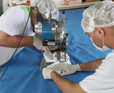 Presos já produziram 69 mil máscaras em menos de um mês. Foto: Depen