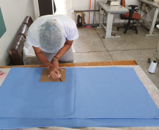Presos já produziram 69 mil máscaras em menos de um mês. Foto: Depen
