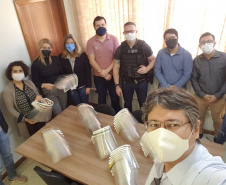 Penitenciária de Londrina produz máscaras para hospitais. Foto:DEPEN