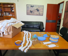 Penitenciária de Londrina produz máscaras para hospitais. Foto:DEPEN