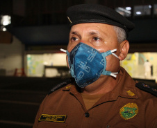 Curitiba, 30 de Abril de 2020. Banda da PMPR faz live pelas ruas da cidade - Soldado Ismael Ponchio.