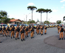 Rondas ostensivas são intensificadas em Curitiba.Foto: PMPR
