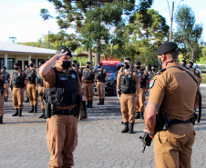 Rondas ostensivas são intensificadas em Curitiba.Foto: PMPR