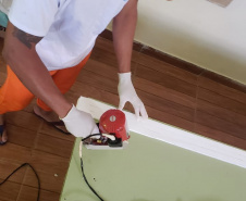 Produção de equipamentos de proteção individual em presídios do Paraná passa de 330 mil unidades
.Foto: Depen