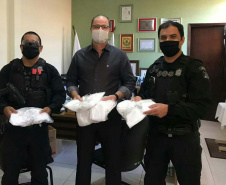 Produção de equipamentos de proteção individual em presídios do Paraná passa de 330 mil unidades
.Foto: Depen