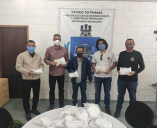 Produção de equipamentos de proteção individual em presídios do Paraná passa de 330 mil unidades
.Foto: Depen