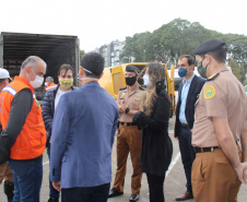 Servidores da Segurança arrecadam mais de 20 toneladas de alimentos. Foto:SESP