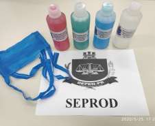 Depen distribui kits de proteção contra novo coronavírus na CEASA. Foto:Depen