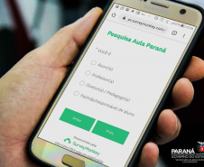 Última semana para responder pesquisa Aula Paraná,. Foto:SEED