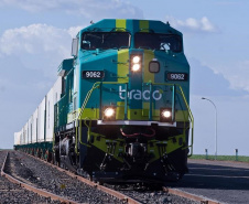 Ferroeste ultrapassa marca de mil contêineres transportados.Foto: Divulgação/Brado Logística