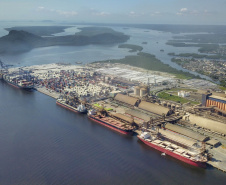 Porto de Paranaguá dobra embarques de soja.
 Foto: José Fernando Ogura/AEN