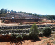 Construção da Barragem do Miringuava ? São José dos Pinhais   28/05/2020 - Foto: Geraldo Bubniak/AEN