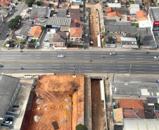 O governador Carlos Massa Ratinho Junior vistoriou nesta segunda-feira (8) cinco obras que estão em andamento em São José dos Pinhais. Elas foram projetadas para a Copa de 2014 e serão entregues neste ano para o município. O presidente da Coordenação da Região Metropolitana de Curitiba (Comec), Gilson Santos, acompanhou o governador.Foto:AEN