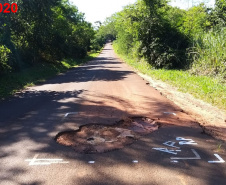 Rodovia entre Douradina e Maria Helena recebe melhorias no pavimento. Foto:DER