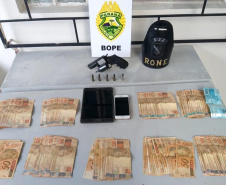 PM e GAECO deflagram terceira fase da Operação Sicário e prendem dois por envolvimento com tráfico e lavagem de dinheiro
. Foto:PMPR