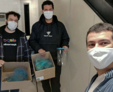 Comunidades recebem máscaras da Celepar para atuação voluntária
. Foto: Celepar