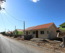 Requalificacao Urbana Reboucas - Vila Facao -  53 casas populares que estão sendo construídas pelo Governo do Paraná em Rebouças  -  Foto: Geraldo Bubniak/AEN