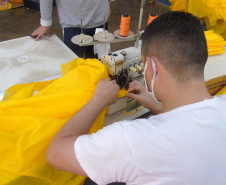 Presos do Paraná trabalham para ajudar no combate à pandemia. Foto:Depen