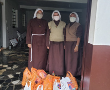 Empregados da Sanepar em União da Vitória encontraram um jeito de continuar sendo solidários mesmo durante a pandemia