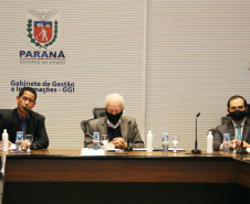 Sociedade poderá participar do Plano Estadual de Segurança Pública.A ferramenta foi lançada nesta segunda-feira (20), em uma videoconferência com a participação do vice-governador Darci Piana; do presidente da Fiep, Carlos Walter; do secretário estadual de Segurança Pública, Romulo Marinho; e de representantes de outras entidades envolvidas na elaboração do plano. Foto:SESP