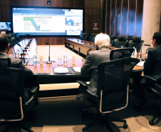 Sociedade poderá participar do Plano Estadual de Segurança Pública.A ferramenta foi lançada nesta segunda-feira (20), em uma videoconferência com a participação do vice-governador Darci Piana; do presidente da Fiep, Carlos Walter; do secretário estadual de Segurança Pública, Romulo Marinho; e de representantes de outras entidades envolvidas na elaboração do plano. Foto:SESP