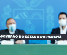 Governador Carlos Massa Ratinho Junior, recebe o ministro interino Eduardo Pazuello.