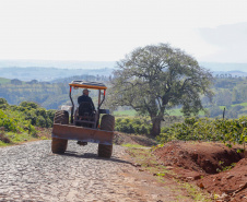 Governo renova artérias de escoamento da safra em Ivaiporã. Foto: Gilson Abreu/AEN