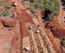 Governo renova artérias de escoamento da safra em Ivaiporã. Foto: Gilson Abreu/AEN