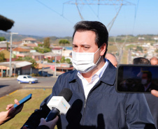 O governador Carlos Massa Ratinho Junior entregou nesta quinta-feira (06) a nova Avenida Zeferino Casagrande, a mais importante via de Campo Magro, na Região Metropolitana de Curitiba.
