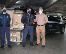 Mais de 134 mil EPIs são repassados a  Guardas Municipais do Paraná. Foto:SESP