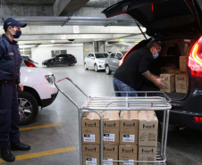 Mais de 134 mil EPIs são repassados a  Guardas Municipais do Paraná. Foto:SESP