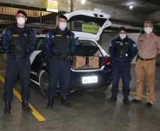 Mais de 134 mil EPIs são repassados a  Guardas Municipais do Paraná. Foto:SESP