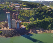 Governador destaca evolução das obras na Ponte da Integração	