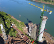 Governador destaca evolução das obras na Ponte da Integração	