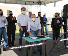 O Governador Carlos Massa Ratinho Junior vistoria  nesta terca-feira (11/08), 416 unidade habitacionais no Loteamento Sao Geronimo em Campo Largo. Campo Largo, 11/08/2020 - Foto: Geraldo Bubniak/AEN