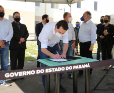 O Governador Carlos Massa Ratinho Junior vistoria  nesta terca-feira (11/08), 416 unidade habitacionais no Loteamento Sao Geronimo em Campo Largo. Campo Largo, 11/08/2020 - Foto: Geraldo Bubniak/AEN