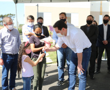 O Governador Carlos Massa Ratinho Junior vistoria  nesta terca-feira (11/08), 416 unidade habitacionais no Loteamento Sao Geronimo em Campo Largo. Campo Largo, 11/08/2020 - Foto: Geraldo Bubniak/AEN