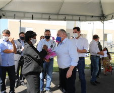 O Governador Carlos Massa Ratinho Junior vistoria  nesta terca-feira (11/08), 416 unidade habitacionais no Loteamento Sao Geronimo em Campo Largo. Campo Largo, 11/08/2020 - Foto: Geraldo Bubniak/AEN