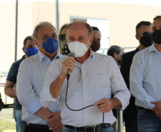 O Governador Carlos Massa Ratinho Junior vistoria  nesta terca-feira (11/08), 416 unidade habitacionais no Loteamento Sao Geronimo em Campo Largo. Secretario Desenvolvimento Urbano e de Obras Públicas,  Joao Carlos Ortega em discurso.. Campo Largo, 11/08/2020 - Foto: Geraldo Bubniak/AEN