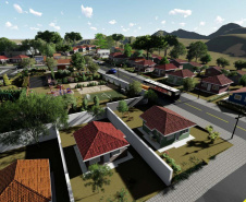 A Cohapar vai construir 24 novas casas populares em Tapejara, na região Noroeste do Paraná. O projeto faz parte do programa Vida Nova, do Governo do Estado, e é destinado a famílias que pagam aluguel oneroso ou vivem em imóveis irregulares. Com os aportes do governo, oriundos do Fundo Estadual de Combate à Pobreza, as novas moradias serão repassadas gratuitamente aos beneficiários. (Imagem do projeto / Cohapar)