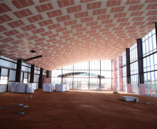 Obras do Hospital da Criança de Maringá,   serao 160 leitos, sendo 20 de UTI, a área construída é de aproximadamente 23 mil metros quadrados e está no espaço do antigo aeroporto da cidade, doado pela União ao município. O local tem cerca de 90 mil metros quadrados. -  04/08/2020 -  Foto: Geraldo Bubniak/AEN